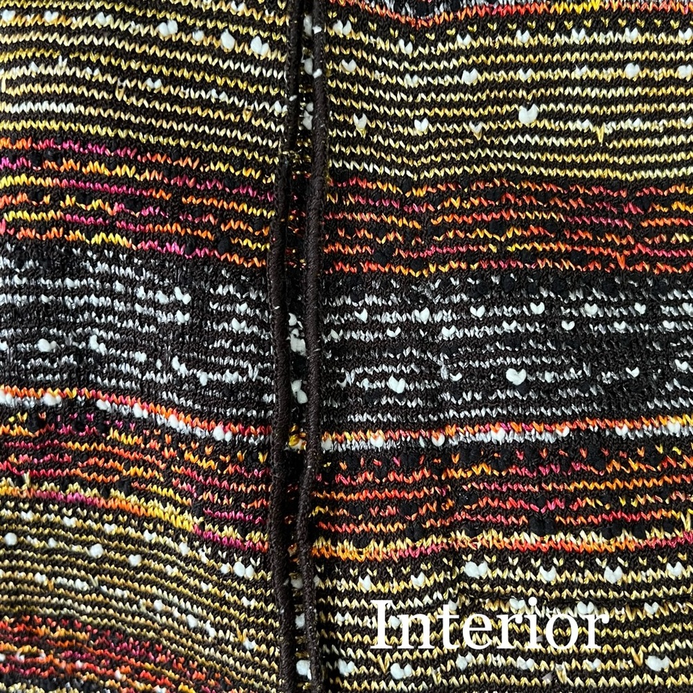 St. John Multicolored Long Cardigan Fringe Detail Quiet Luxury Timeless Elegance - Picture 8 of 12